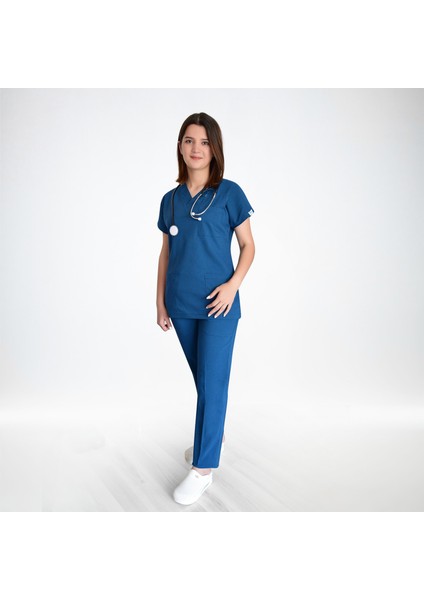 Petrol Mavi Likralı Alt Üst Takım fiyatları