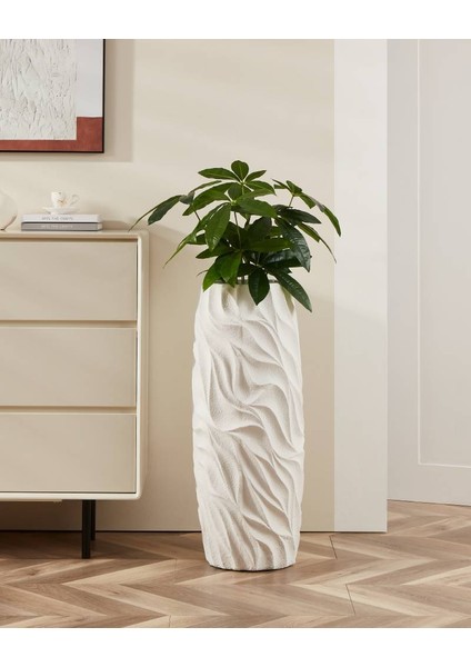 428192 "Skhıra" 81cm Yüksekliğinde Dekoratif Saksı