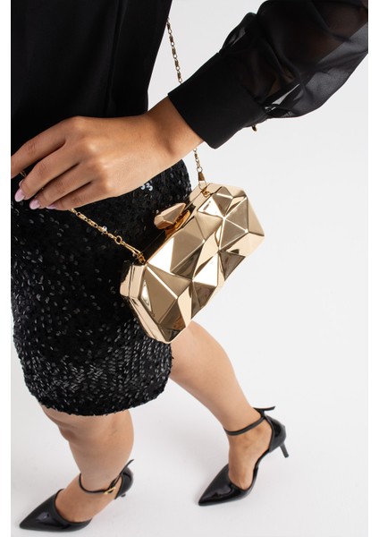 Byeduu Metal Clutch Portföy Abiye Çanta fiyatları