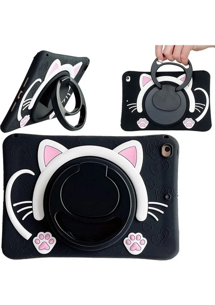 Ipad Air 6 air 5 Nesil air 4 Uyumlu 10.9 Inç Çocuklara Özel Silikon Standlı Asklılı Kılıf
