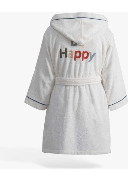 Be Happy Erkek Çocuk Bornoz Krem/lacivert fiyatları