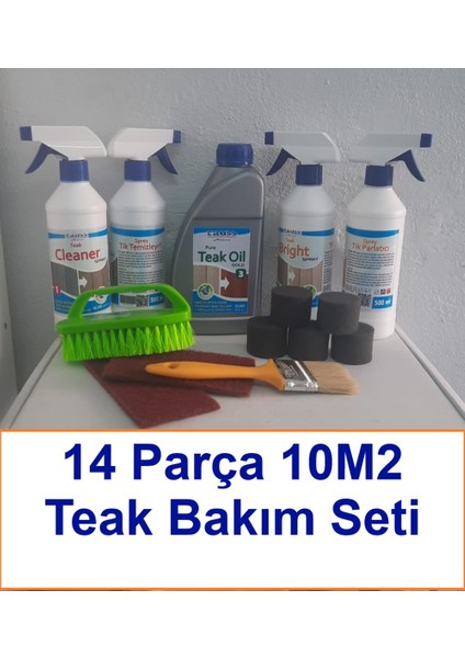 Teak / Tik Bakım Seti (14PARÇA) 6 - 10 M2 fiyatları