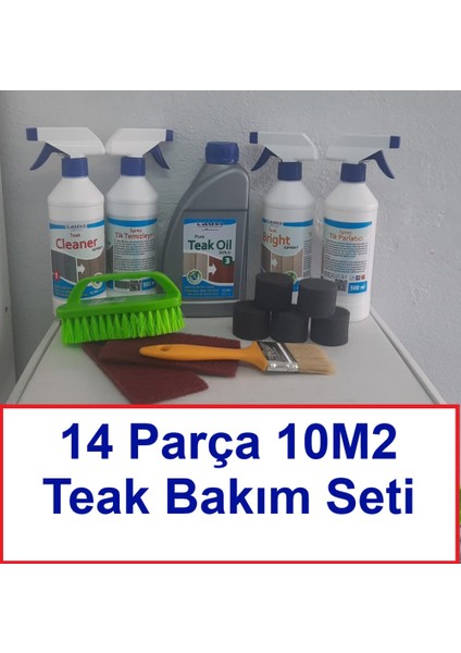 Teak / Tik Bakım Seti (14PARÇA) 6 - 10 M2 modelleri