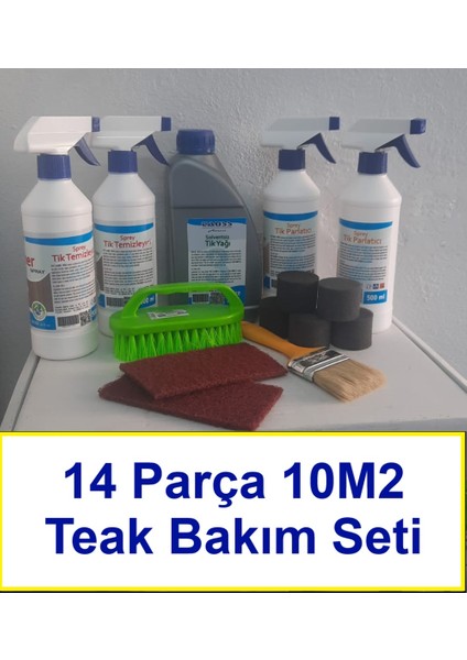 Teak / Tik Bakım Seti (14PARÇA) 6 - 10 M2 fırsatları