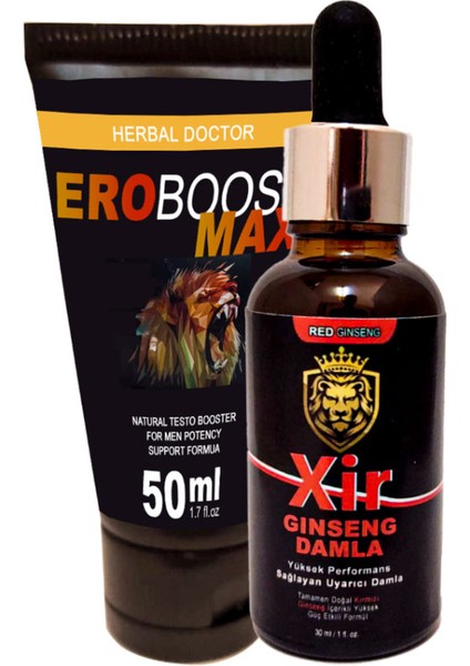 Bay Bayan Özel Karışım İçecek 30 ml + Eroboost Max Erkeklere Özel Xxl Krem 50 ml