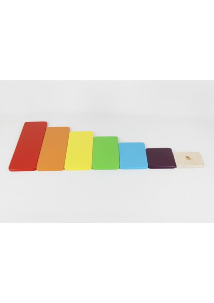 Aliwooden 7 Li Waldorf Gökkuşağı Dikdörtgen Tabla Seti fiyatları