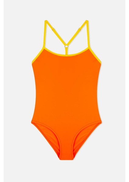 4958 Turuncu Kız Çocuk Mayo