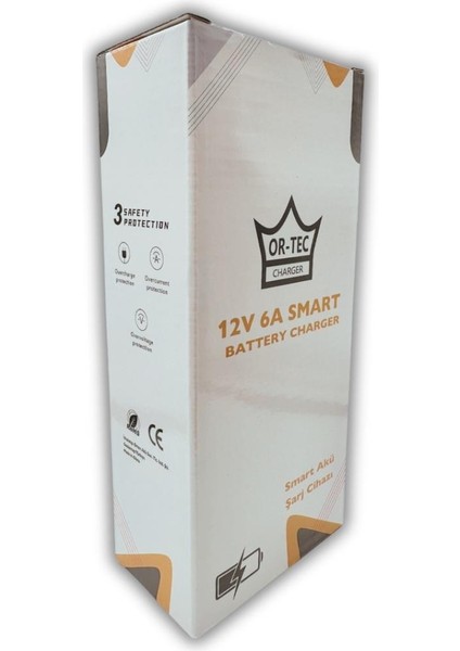 Ortec 12V 6A Motorsiklet, Araba Akıllı Akü Şarj Cihazı fiyatları