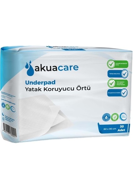 Hasta Alt Açma Yatak Koruyucu Örtü 60*90 Cm 150 Adet (5pk*30)