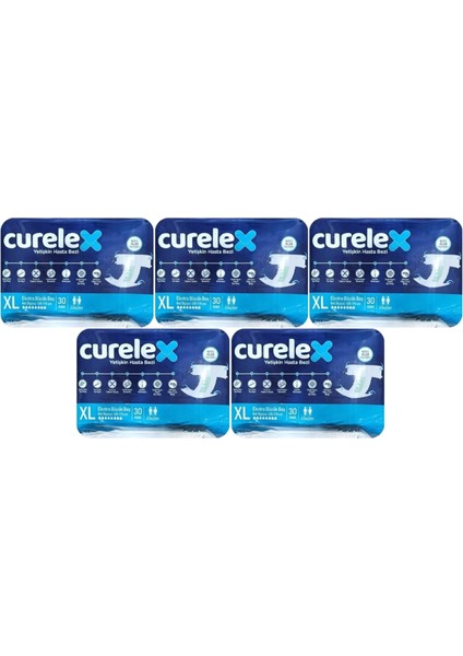 Hasta Bezi Yetişkin Bel Bantlı Tekstil Yüzey Xl-Extra Large Boy 150 Adet Tekli Pk (5pk*30)