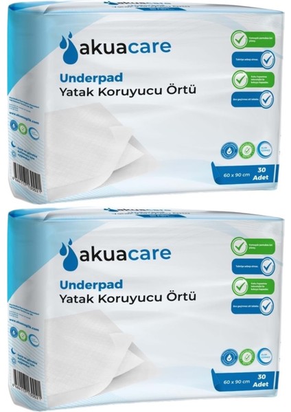 Hasta Alt Açma Yatak Koruyucu Örtü 60*90 Cm 60 Adet (2pk*30)