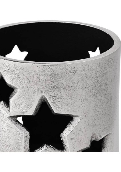 422064 "lugaıt" Nikel Mat, Siyah Metal Dekoratif Mumluk 10 cm Yüksekliğinde fiyatları