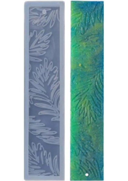 Epoksi Kitap Ayracı Silikon Kalıbı Model 4