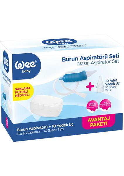 Burun Aspiratörü Seti Şeffaf (WEE945) (3 Lü Set)
