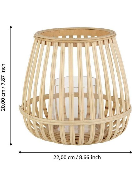 422084 "bunawan" Doğal Ahşap Dekoratif Mumluk 20CM Yüksekliğinde modelleri