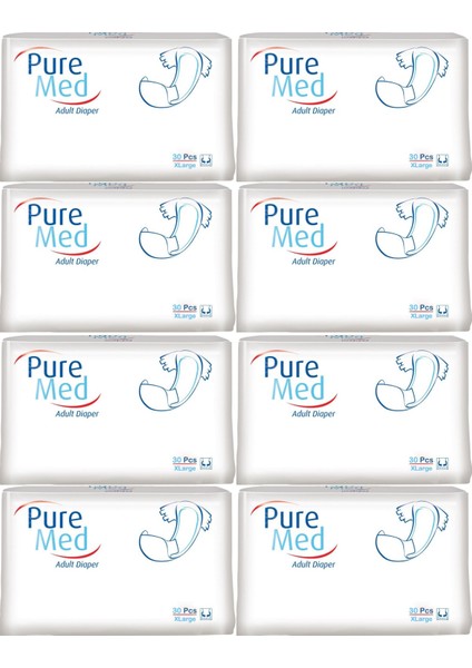 Hasta Bezi Bel Bantlı Tekstil Yüzey Xl Extra Large 240 Adet (8pk*30)