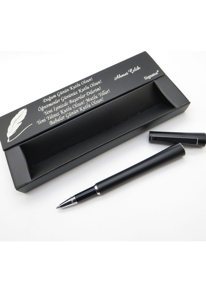 ® C573 Mat Siyah Roller Kalem | Isme Özel Kalem | Hediyelik Kalem fiyatları