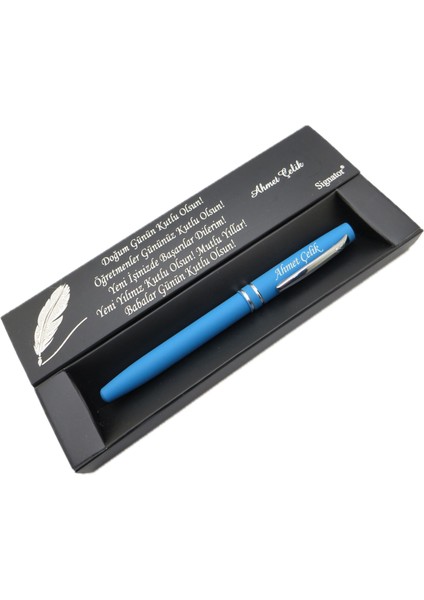 ® C547 Sky Krom Roller Kalem | Isme Özel Kalem | Hediyelik Kalem