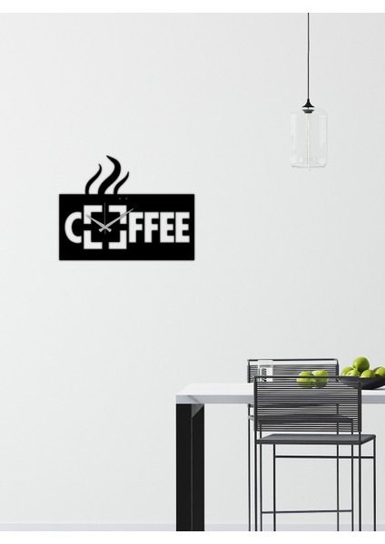 Coffee Metal Duvar Saati -Ev Dekorasyon - 50 X 24 - Cm - Siyah - Clock-109 fiyatları