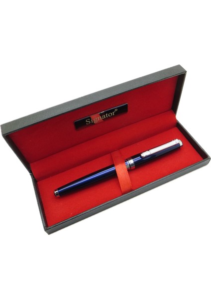 ® T605 Mavi Krom Roller Kalem | Isme Özel Kalem | Hediyelik Kalem