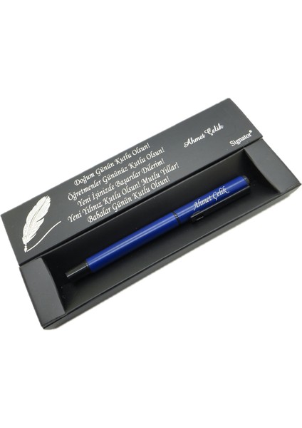 ® C592 Lacivert Roller Kalem | Isme Özel Kalem | Hediyelik Kalem