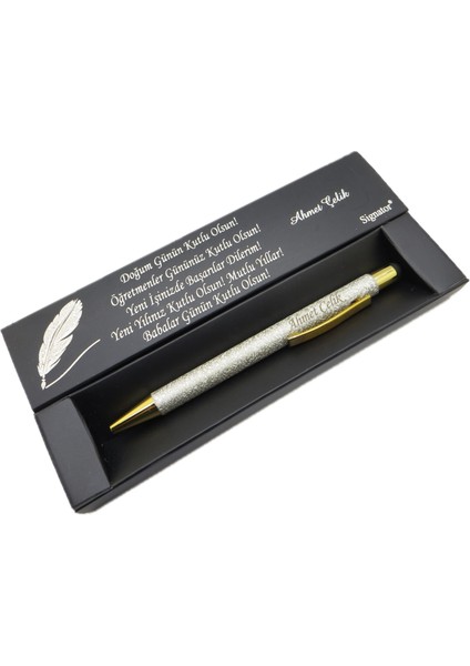 ® C451 Krem Tükenmez Kalem | Isme Özel Kalem | Hediyelik Kalem