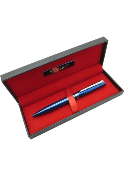 ® T547 Mavi Krom Tükenmez Kalem | Isme Özel Kalem | Hediyelik Kalem