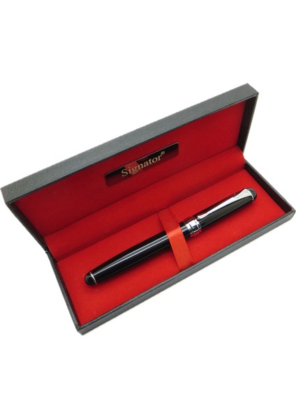 ® T483 Siyah Krom Roller Kalem | Isme Özel Kalem | Hediyelik Kalem