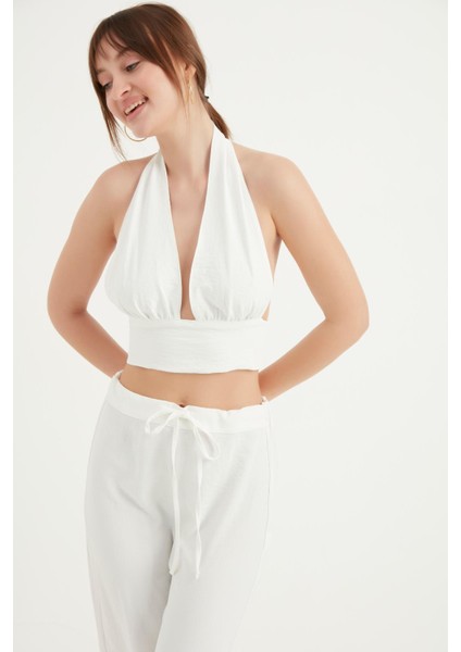 Göğsü Büzgülü Büstiyer Kırık Beyaz 2098 fiyatları