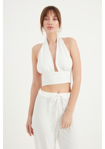 Göğsü Büzgülü Büstiyer Kırık Beyaz 2098 modelleri