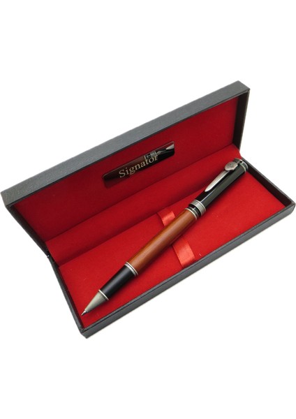 ® T516 Ahşap Siyah Roller Kalem | Isme Özel Kalem | Hediyelik Kalem