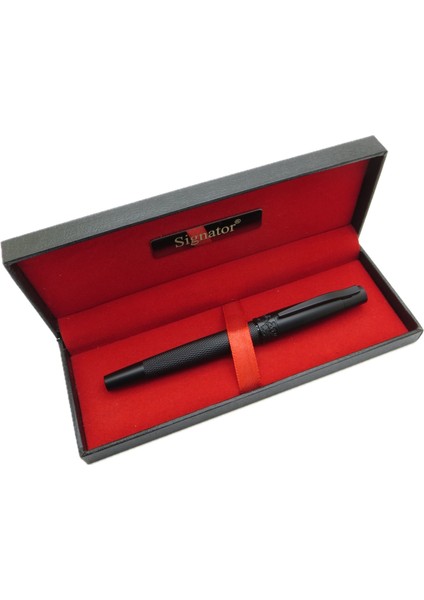 ® T603 Mat Siyah Desenli Roller Kalem | Isme Özel Kalem | Hediyelik Kalem