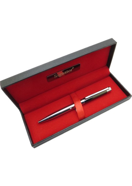 ® T496 Füme Krom Tükenmez Kalem | Isme Özel Kalem | Hediyelik Kalem