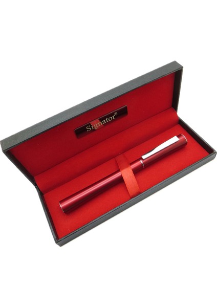 ® T539 Mat Kırmızı Krom Roller Kalem | Isme Özel Kalem | Hediyelik Kalem