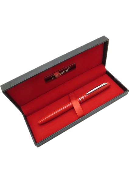 ® T527 Kırmızı Krom Roller Kalem | Isme Özel Kalem | Hediyelik Kalem