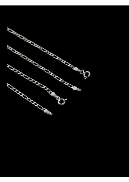 2 mm Figaro Bileklik Gümüş