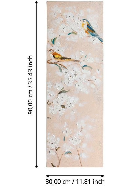 423126 "Alamınos" Ahşap 90x30cm Dekoratif Resim fiyatları
