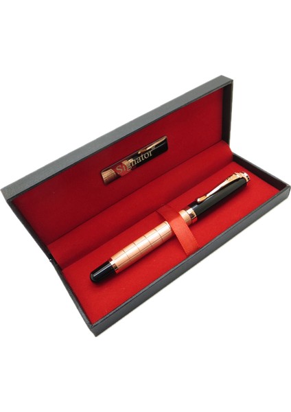 ® T430 Bronz Siyah Roller Kalem | Isme Özel Kalem | Hediyelik Kalem