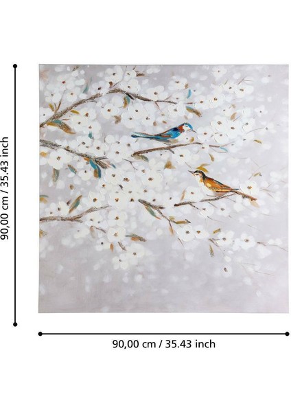 423123 "Alamınos" Ahşap 90x90cm Dekoratif Resim fiyatları
