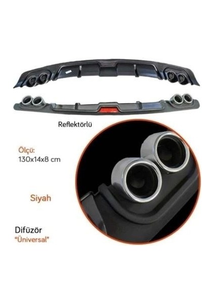 Honda Civic Difüzör Siyah KT-1407