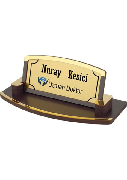 Kişiye Özel Masa Üstü Ahşap Masa Üstü Isimlik