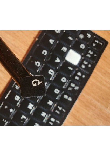 Türkçe F Klavye Etiketi - Notebook ve Pc Klavyeleri Için Dayanıklı Mat Pvc Etiketler