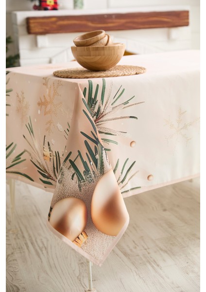 Yılbaşı Krem Renk Masa Örtüsü fiyatları