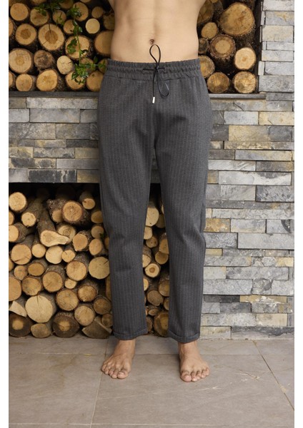 Erkek Pamuk Çizgili Tek Alt 1044