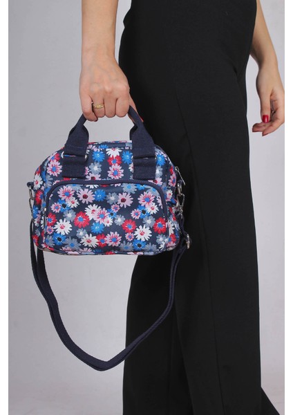 Kore Tarzı Crossbody, Desenli Kadın Omuz Çantası