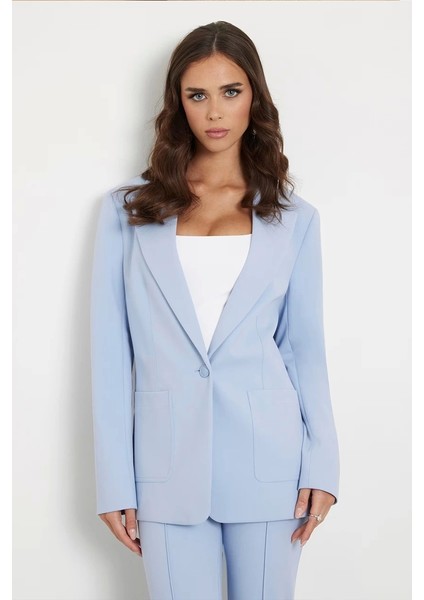 Kadın Tek Göğüslü Blazer