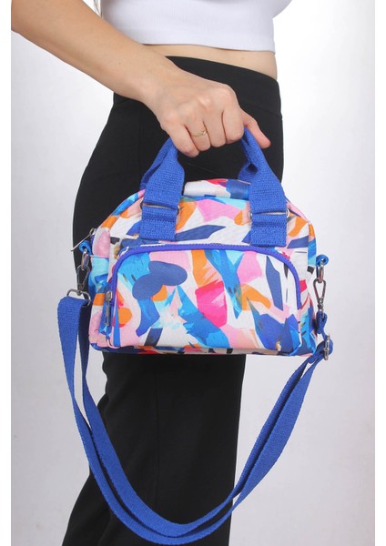 Kore Tarzı Crossbody, Desenli Kadın Omuz Çantası