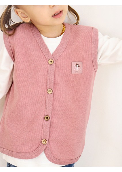 1-6 Yaş V Yaka Kız Bebek Yelek modelleri