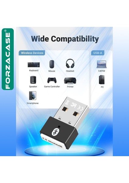 Mini V5.3 USB Bluetooth Dongle 5.3 Bluetooth Adaptör - FC827