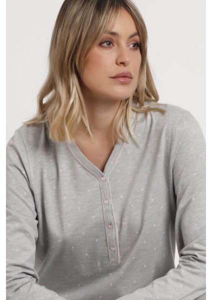 62645 Gri Pijama Takımı